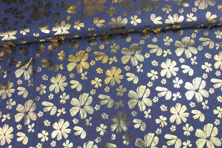 Chambrai mit goldenen Blumen