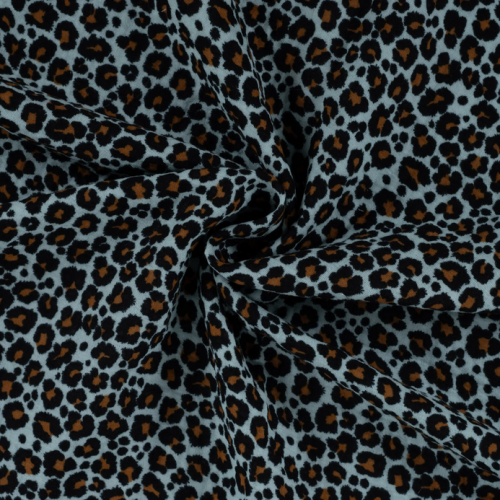 Musselin Leo mint schwarz