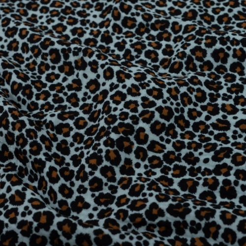 Musselin Leo mint schwarz