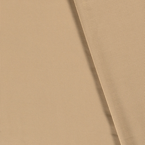 Rippjersey kamel - schmale Rippe