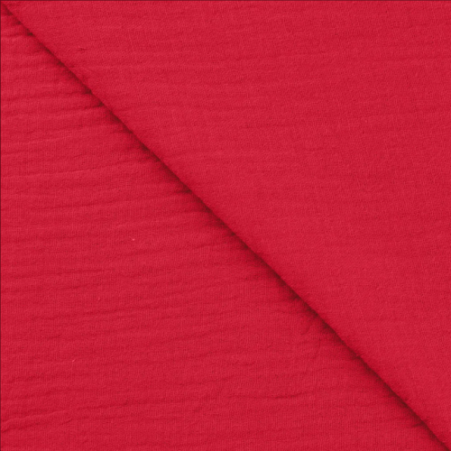 Musselin uni rot