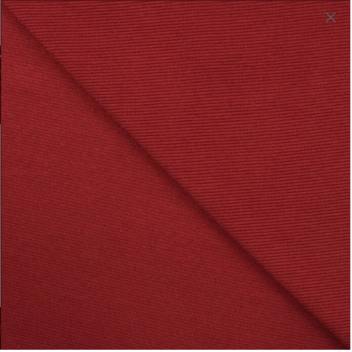 Ottoman Rippjersey - bordeaux