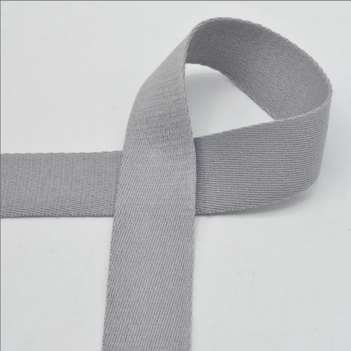 Weiches Gurtband  40mm - silbergrau