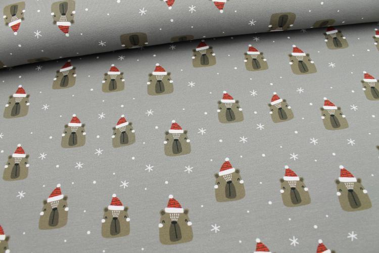 French Terry – Bären Weihnachten FvJ