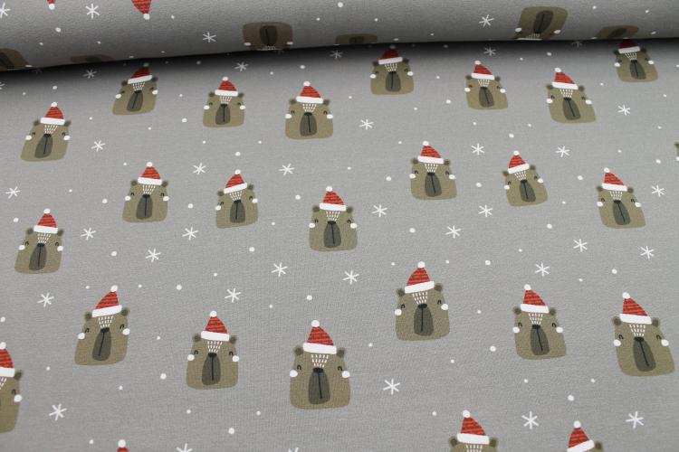 French Terry – Bären Weihnachten FvJ