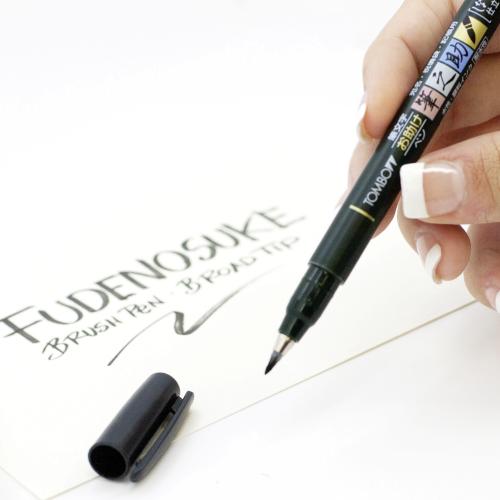 TOMBOW WS-BS Brush Pen Fudenosuke schwarz