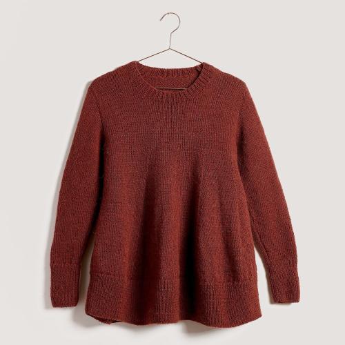 Rico Design Soft Alpaca in Weinrot 022 – weiches Strickgarn mit Alpaka- und Wollanteil Strickbeispiel Kinder Cardigan