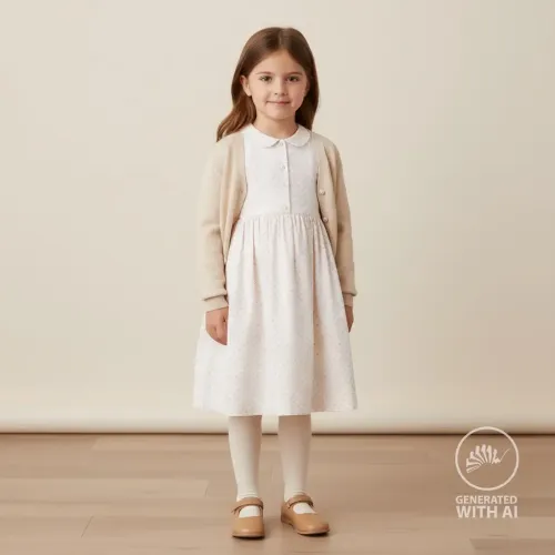 Stoff kleine Herzen rosa auf weiß