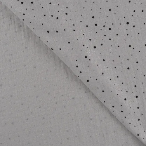 Baumwollstoff Musselin gepunktet Meterware mit Schimmer