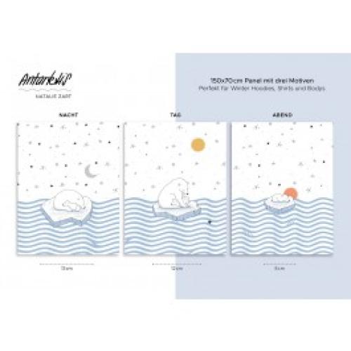 Lillestoff Sommersweat "Antarktis" Rapport = 70cm