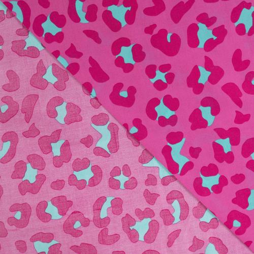 Luftiger Baumwoll Voile für Sommerkleidung mit Leo Design