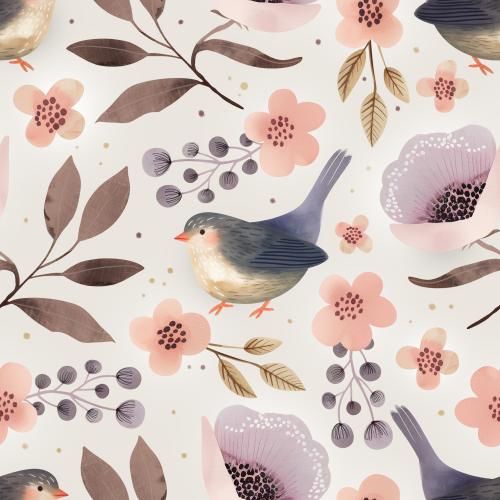 Little Bird - Vögel und Blumen