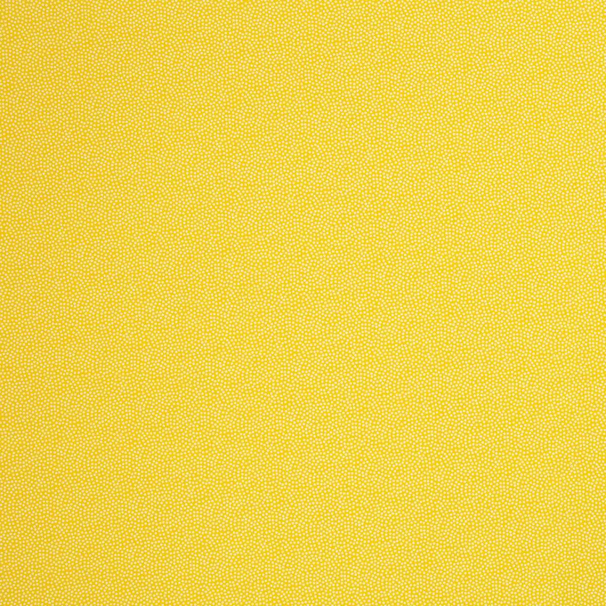 Stoff kleine Punkte gelb Baumwolle Detail