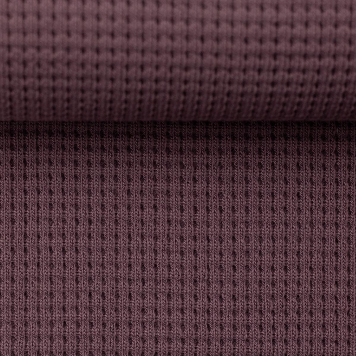 Waffelsweat Waffelstrick "Oslo" mauve