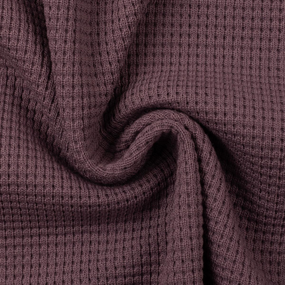 Waffelsweat Waffelstrick "Oslo" mauve