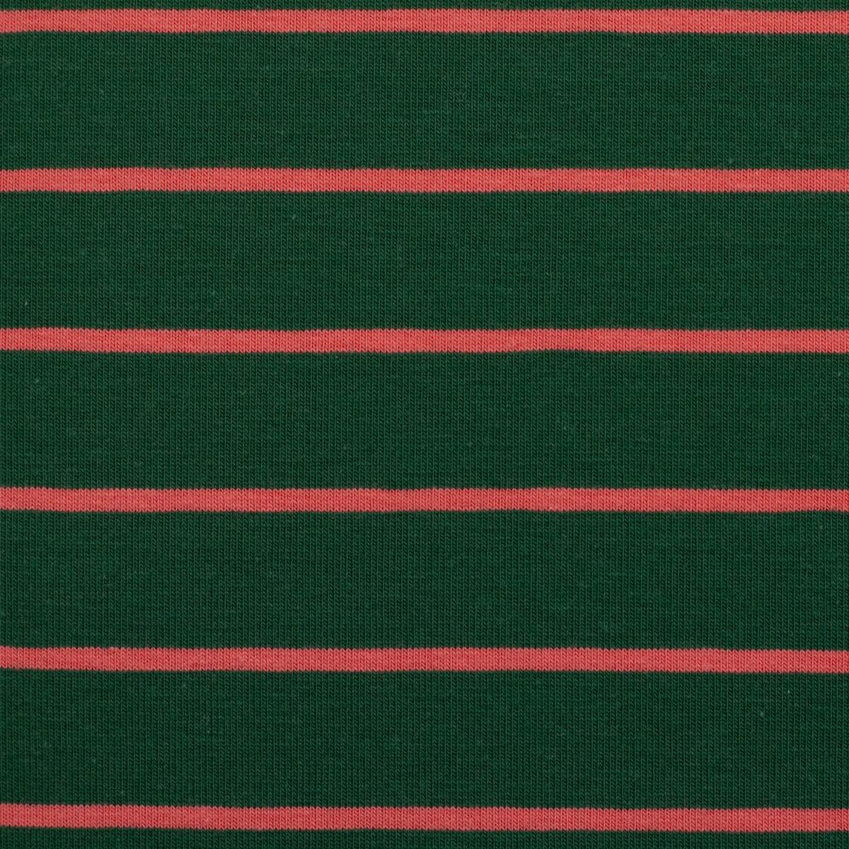 Detailaufnahme Baumwolljersey ISA blau – feines Streifenmuster Jersey Stoff von Swafing