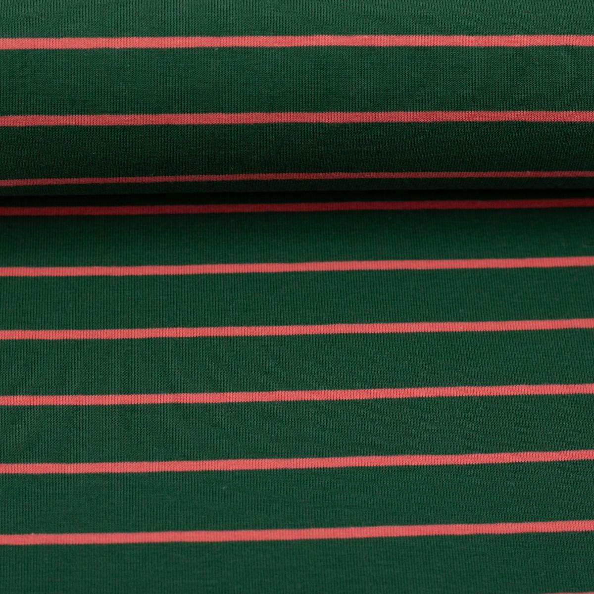 Baumwolljersey ISA petrol gestreift von Swafing – elastischer Jersey Stoff Meterware