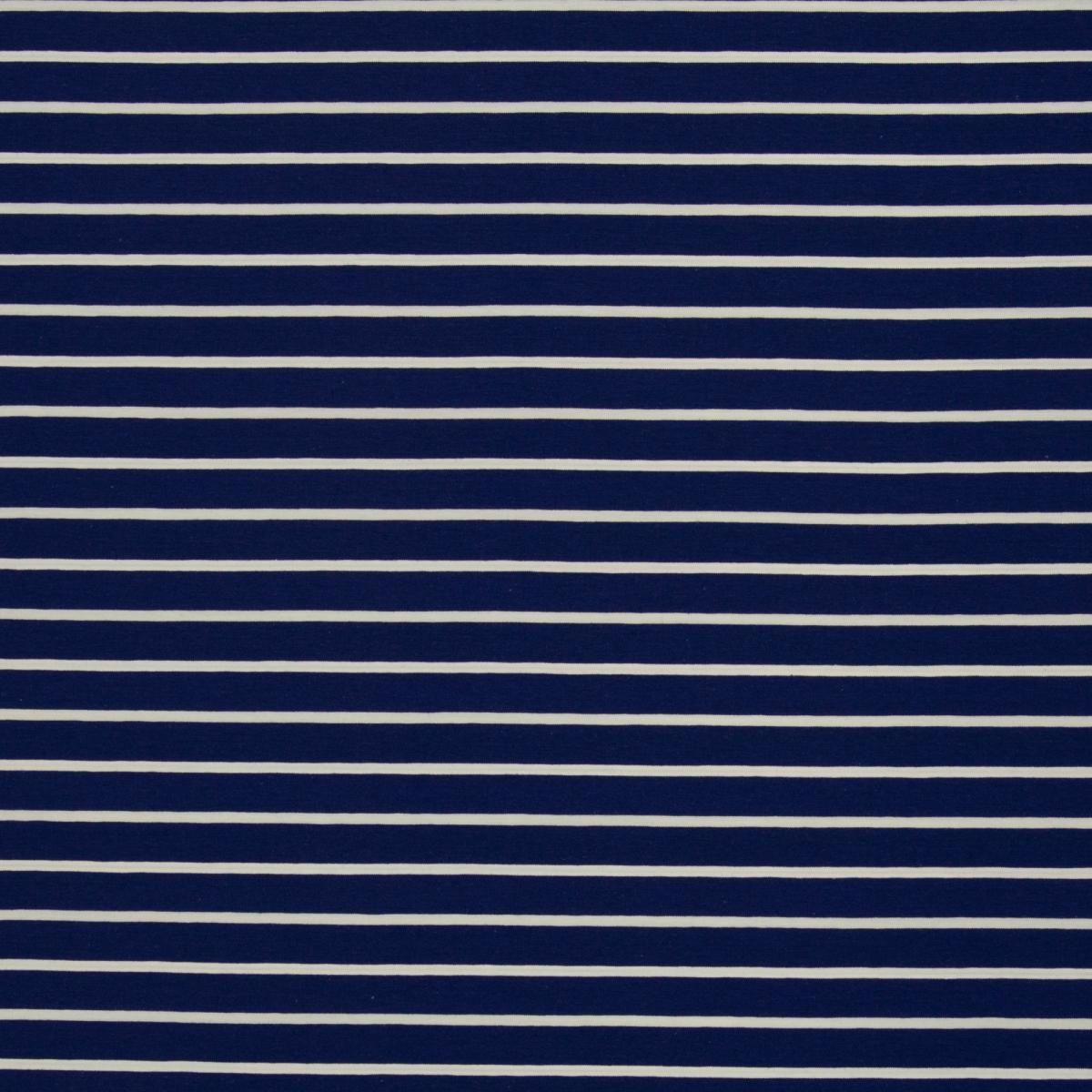 Baumwolljersey Streifen ISA blau – Swafing Jersey Stoff mit modernem Streifenmuster