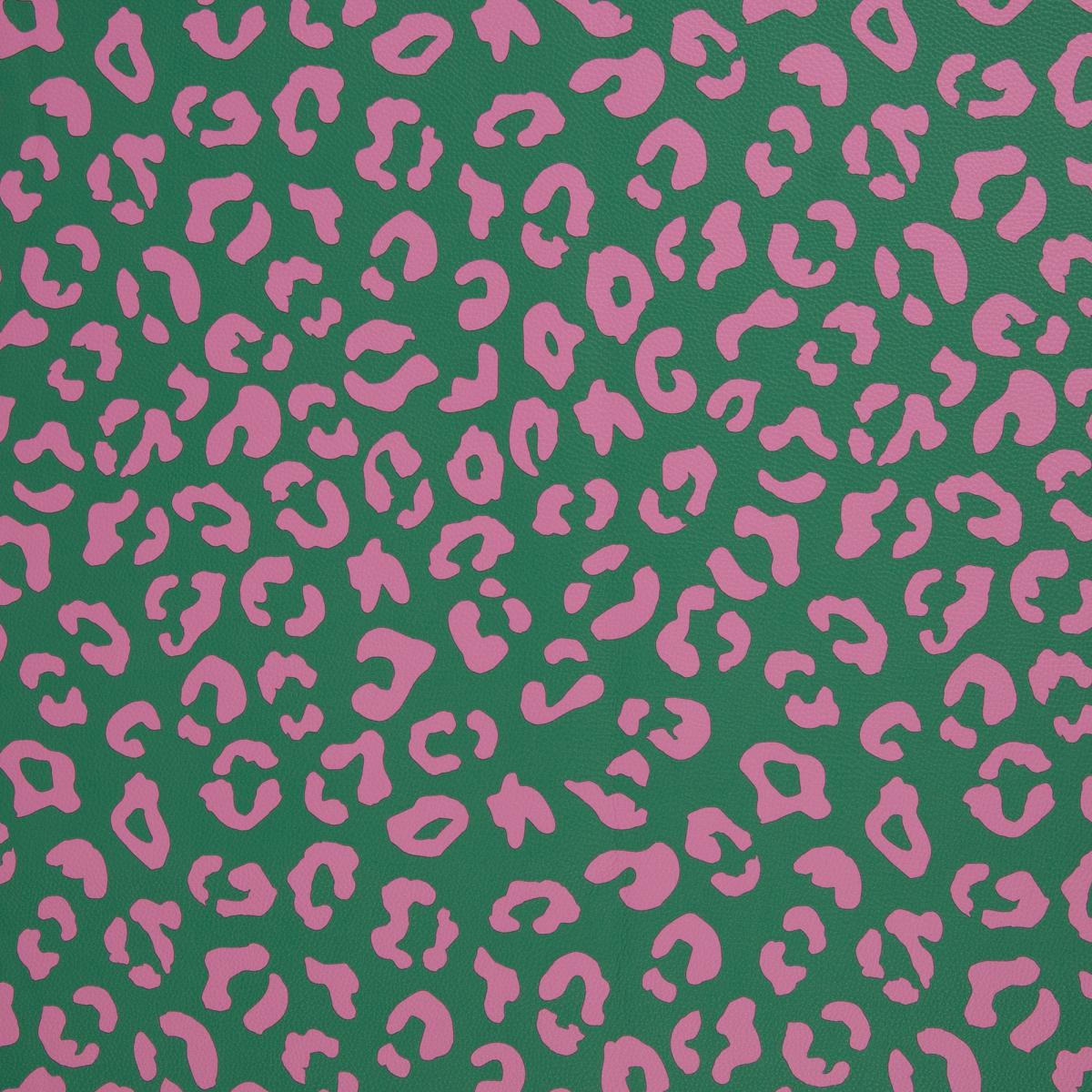 Kunstleder grün und rosa  Ansicht von oben
