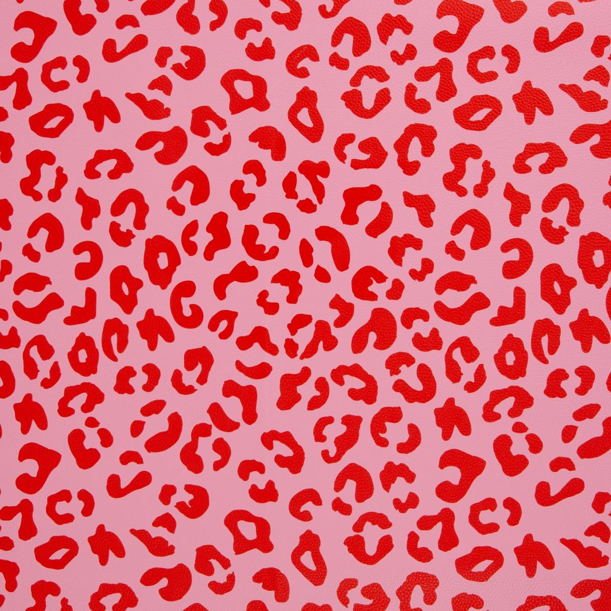 Kunstleder rosa und rot Ansicht von oben