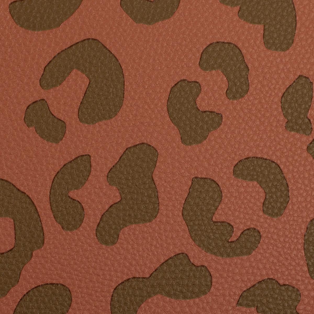 Kunstleder Leo Optik in  Braun und Cappuccino in einer Detailansicht