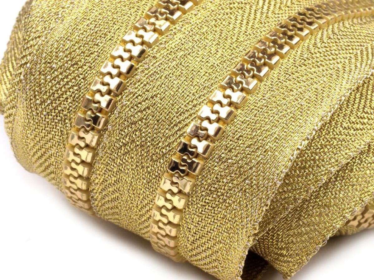 Endlosreißverschluss gold 5mm