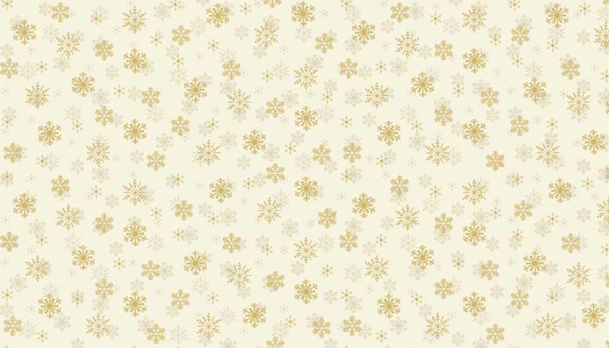 Patchworkstoff - Metallic Snowflake cream 1937C - Makower UK