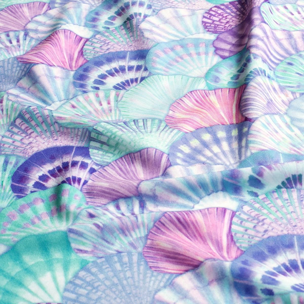 Badelycra Badestoff Muscheln mint