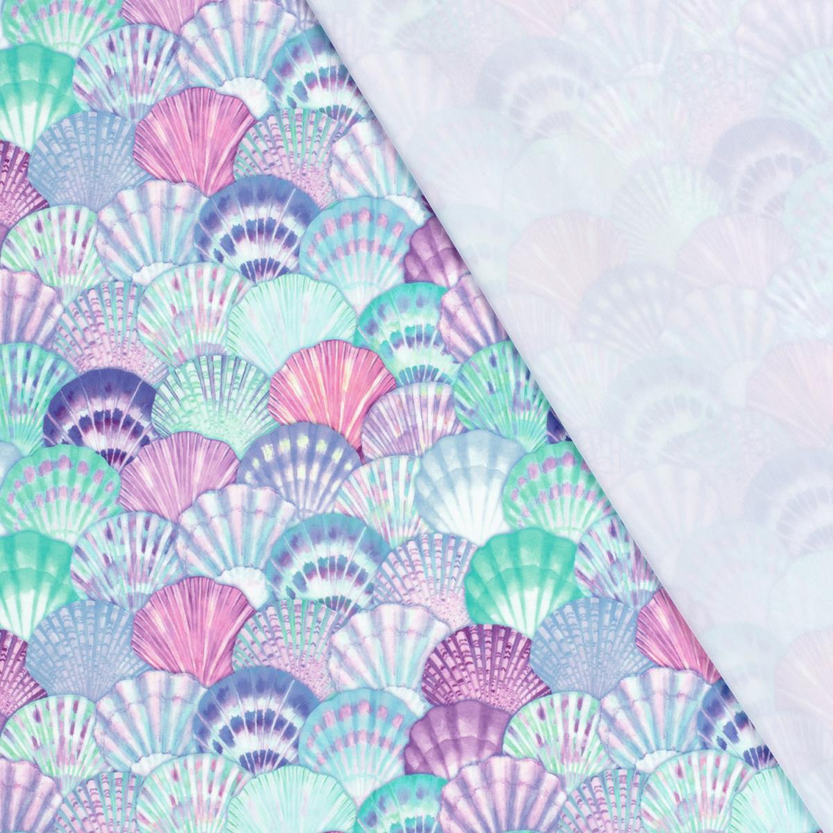 Badelycra Badestoff Muscheln mint