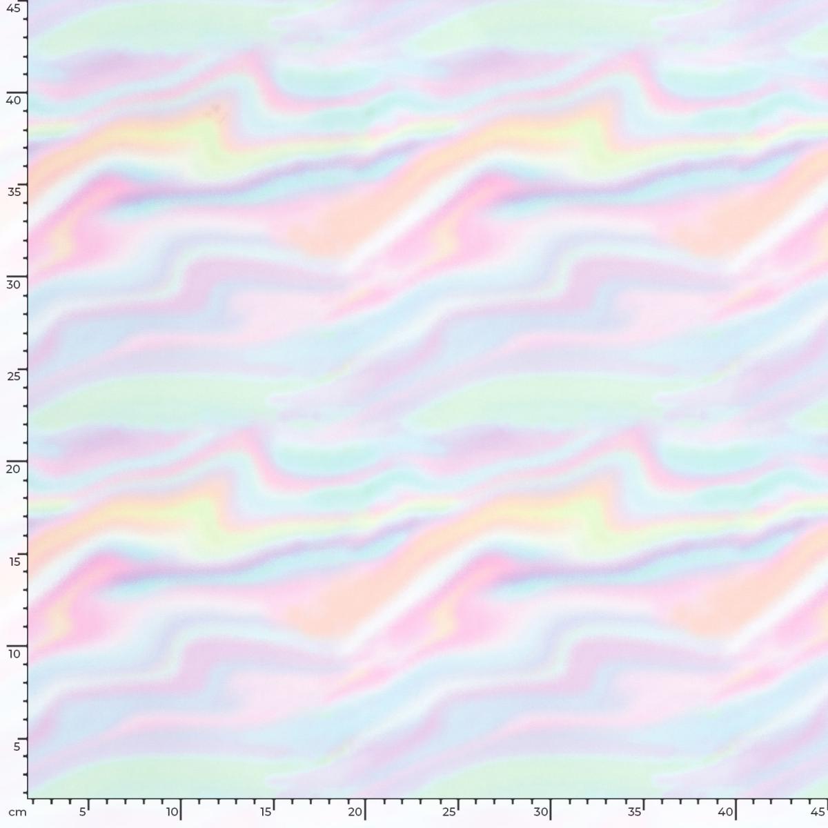 Badelycra Badestoff Regenbogen Wellen