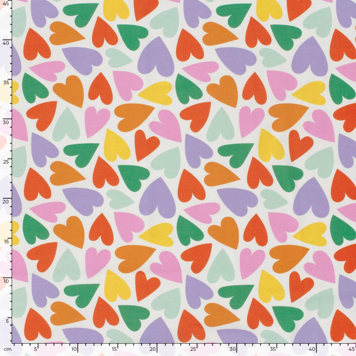 Jersey "Herzen" bunt