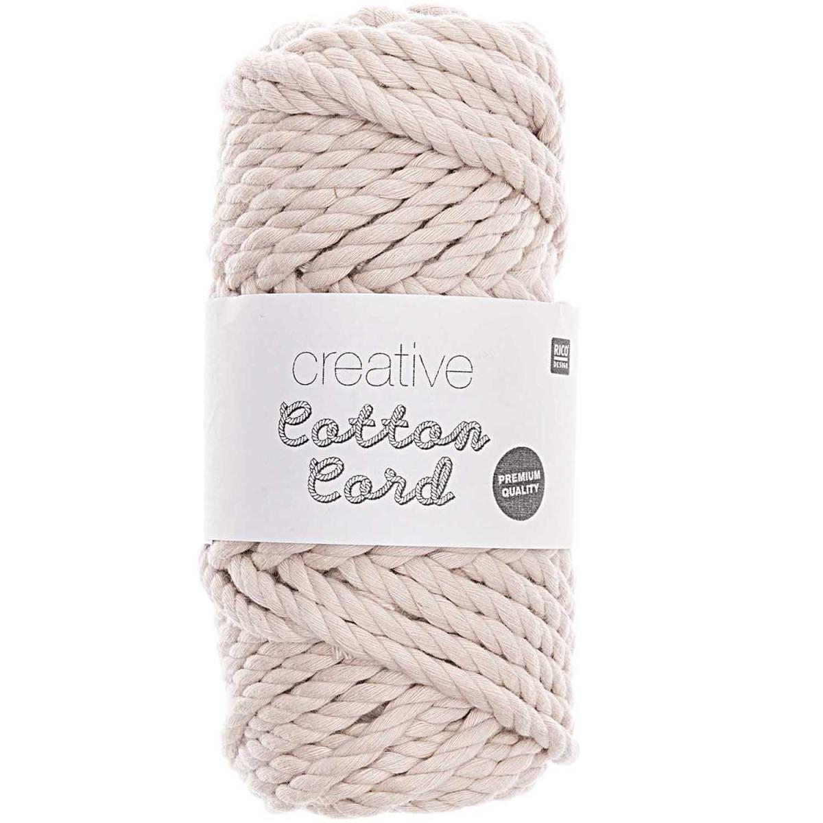 Rico Design Creative Cotton Cord Makramee-Garn 130g 25m - natur