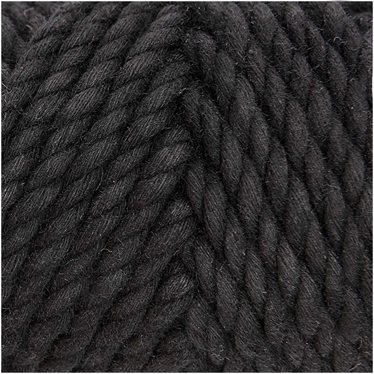 Rico Design Creative Cotton Cord Makramee-Garn 130g 25m - schwarz