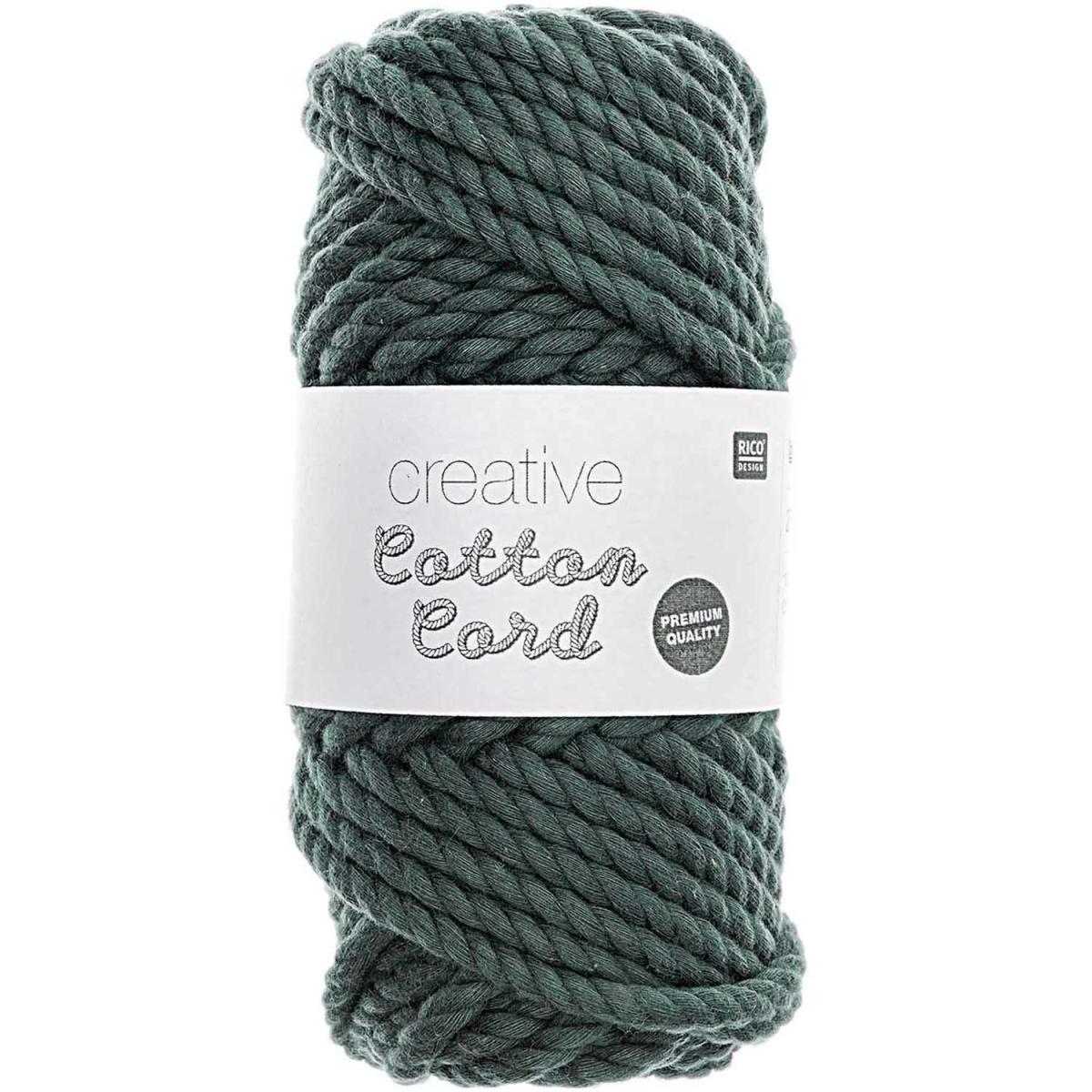 Rico Design Creative Cotton Cord Makramee-Garn 130g 25m - petrol