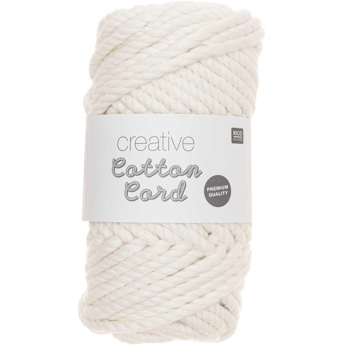 Rico Design Creative Cotton Cord Makramee-Garn 130g 25m - creme