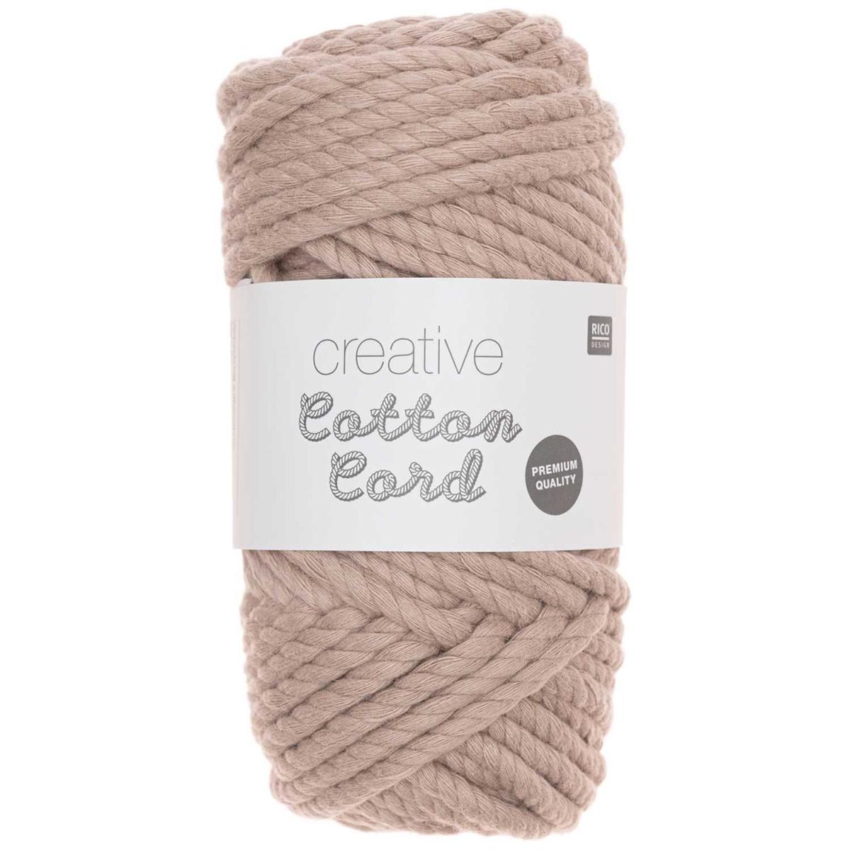 Rico Design Creative Cotton Cord Makramee-Garn 130g 25m - hellbraun