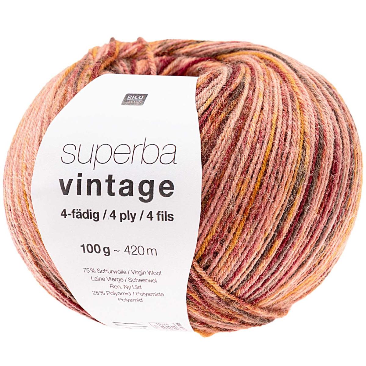 Rico Design Superba Vintage 4fädig 100g 420m lachs