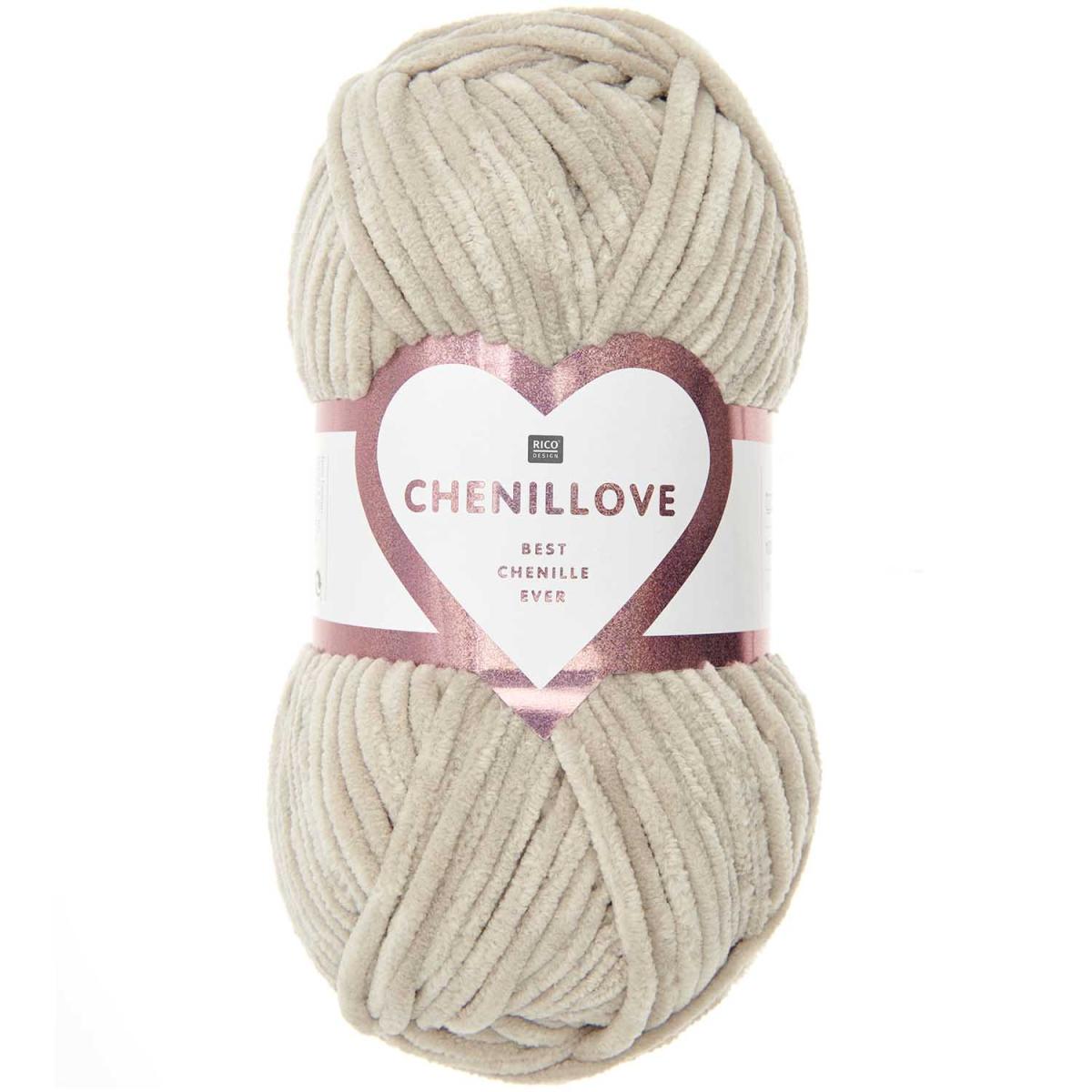 Rico Chenillove Chenillegarn natur