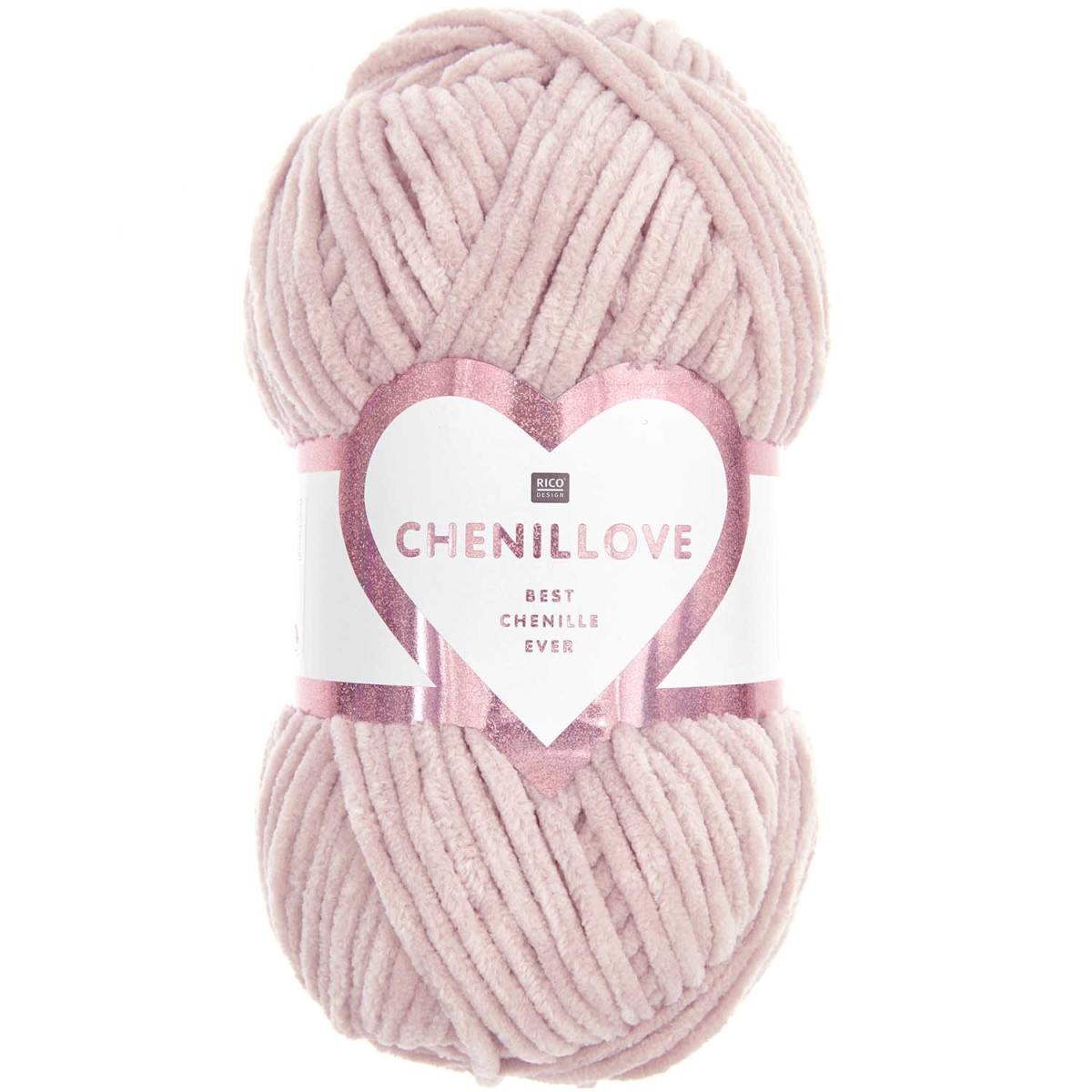 Rico Chenillove Chenillegarn rosa