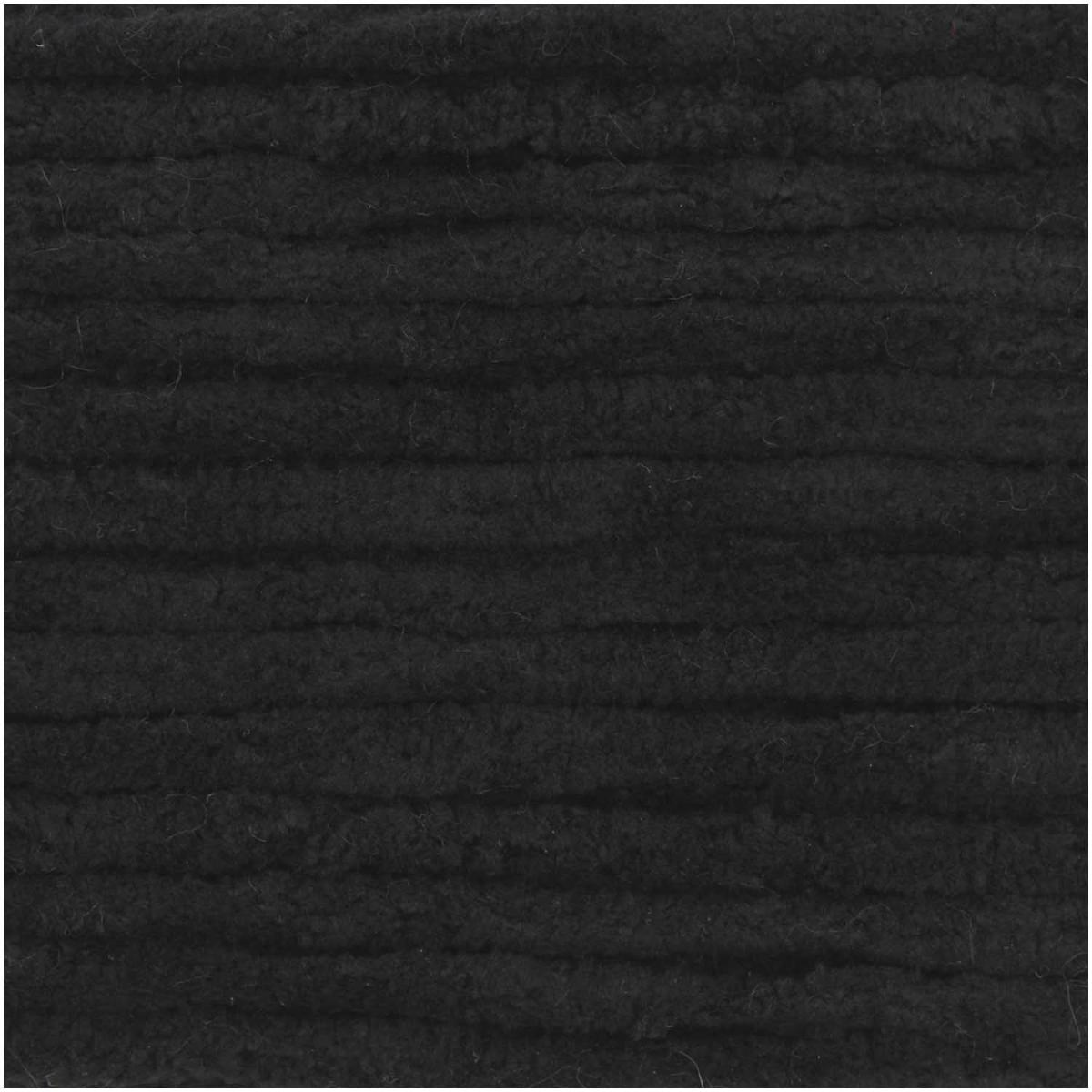 Rico Chenillove Chenillegarn schwarz