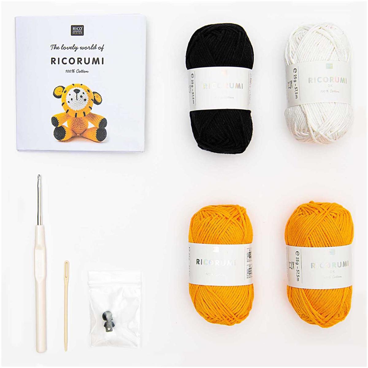 Häkel-Set Ricorumi "Löwe" von Rico Design