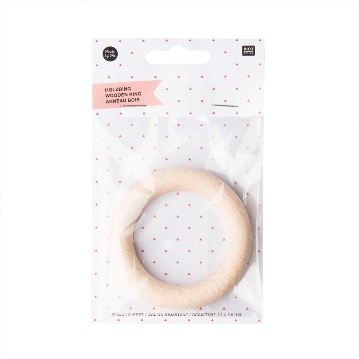 RICO Holzring Natur 7cm Durchmesser