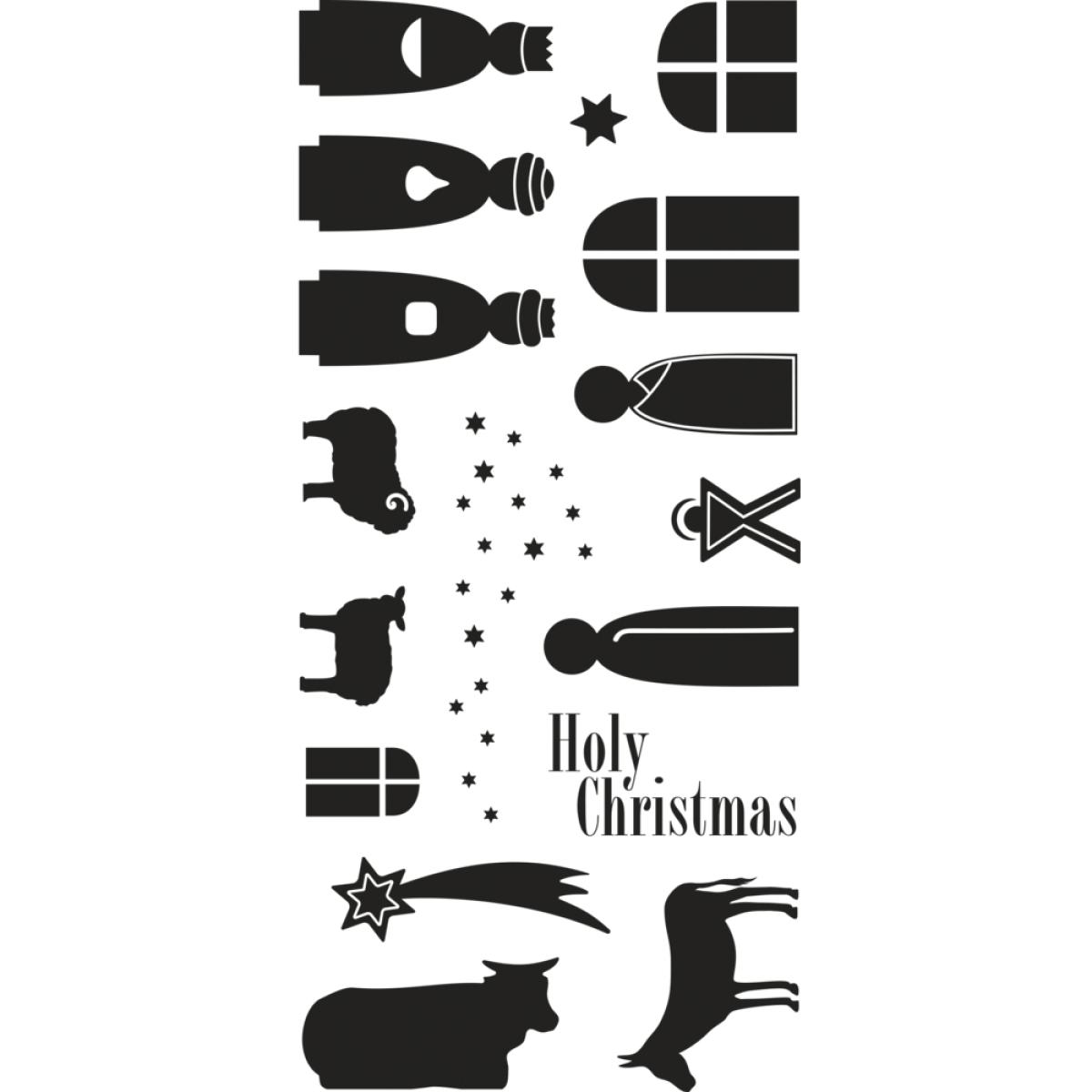 Rayher Clear Stamps - Krippe - Stempel Weihnachten