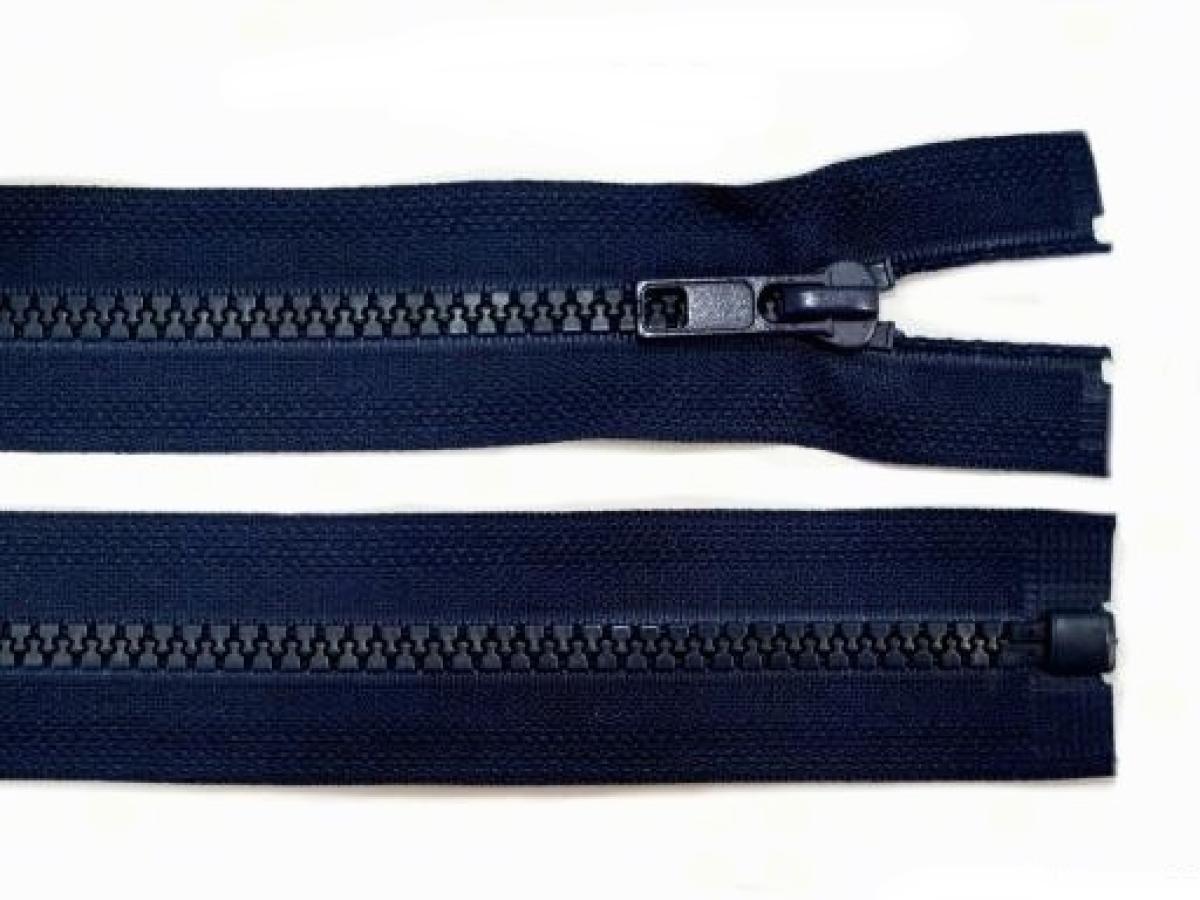 Teilbarer Reißverschluss 80cm - dunkelblau