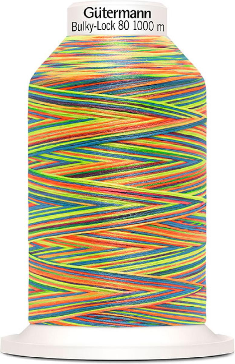 Gütermann Bulky-Lock 80 Bauschgarn multicolor 1000m - bunt