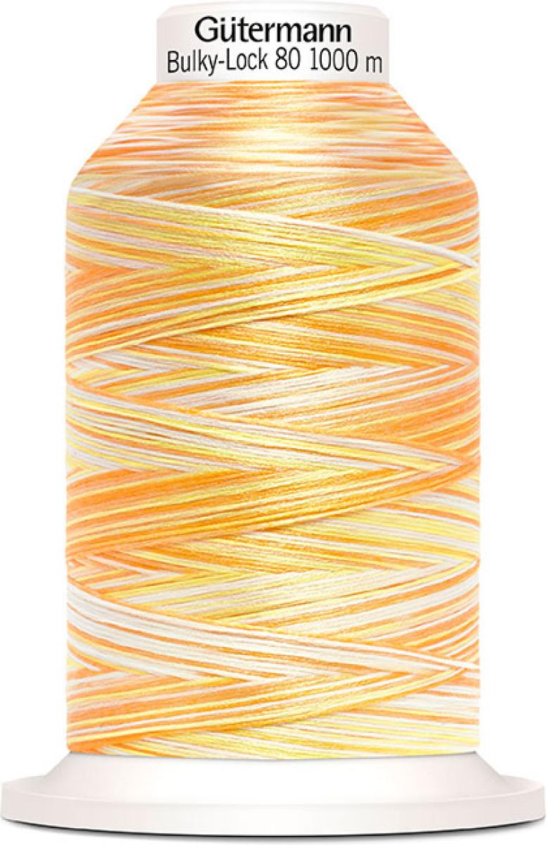 Gütermann Bulky-Lock 80 Bauschgarn multicolor 1000m - gelb