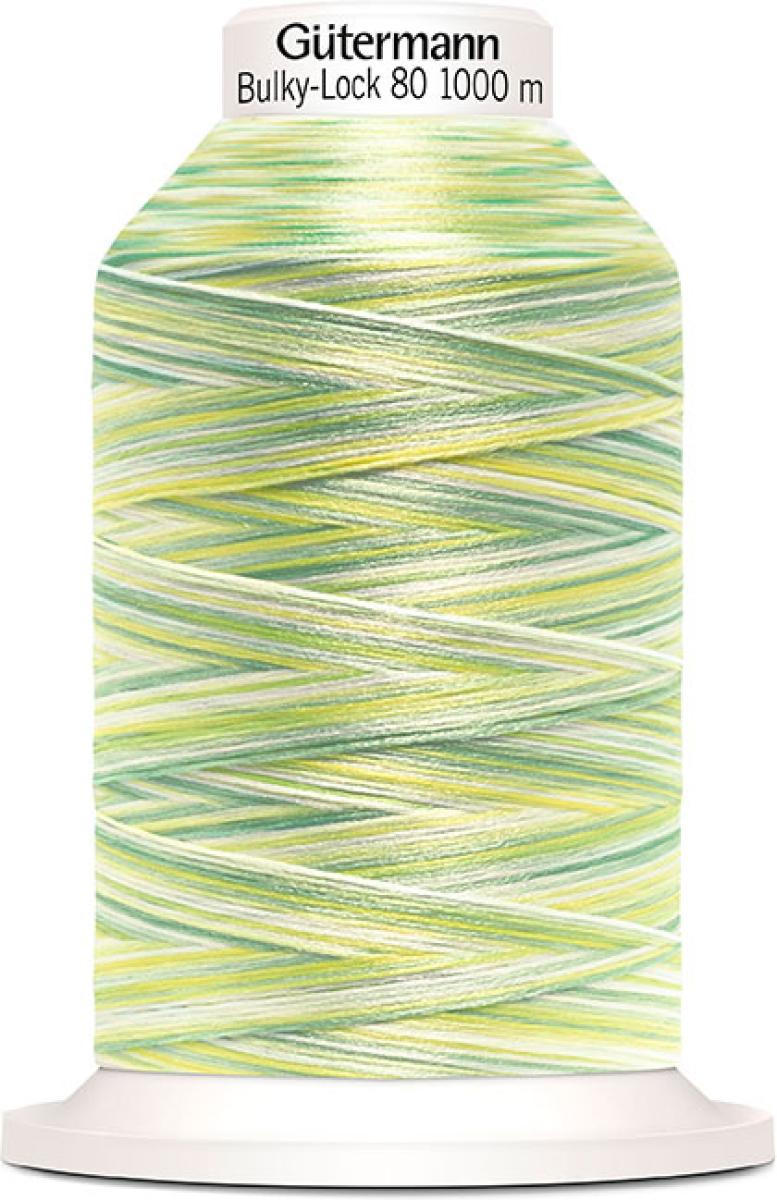 Gütermann Bulky-Lock 80 Bauschgarn multicolor 1000m - grün