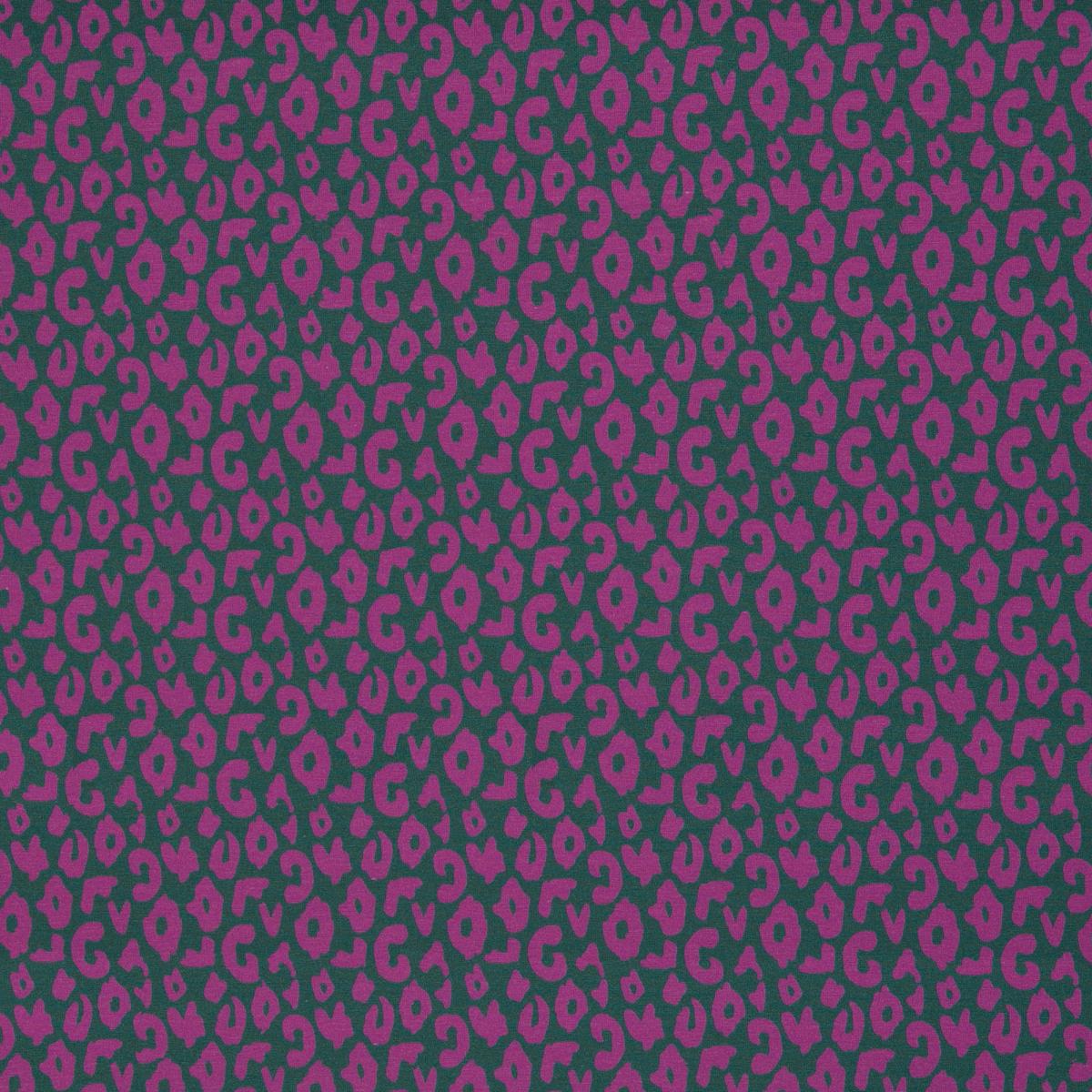 Vogelperspektive auf Jersey Stoff Leo Muster von Swafing