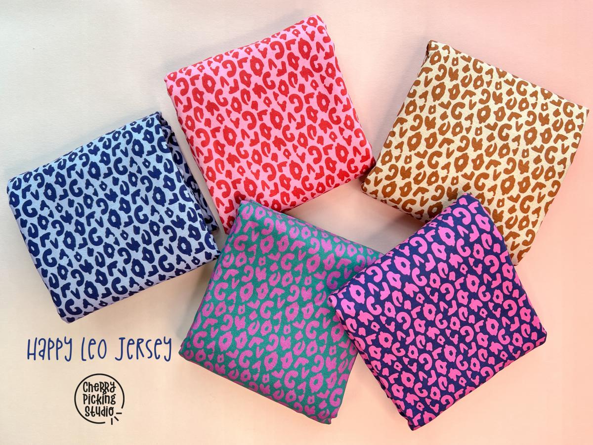 Baumwolljersey Leo Rosa Rot – Designerstoff von Swafing & Cherry Picking