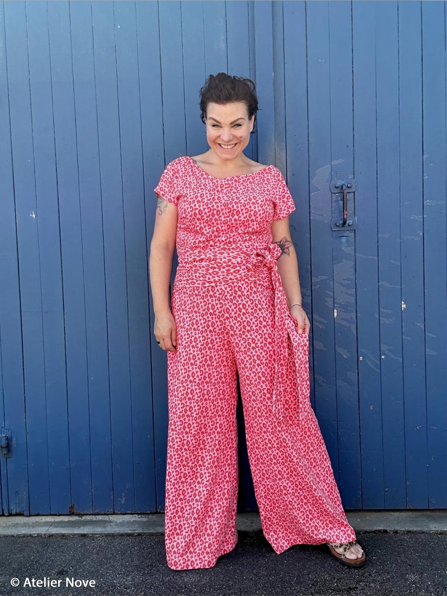 Baumwolljersey Leo Rosa Rot – Designerstoff von Swafing & Cherry Picking